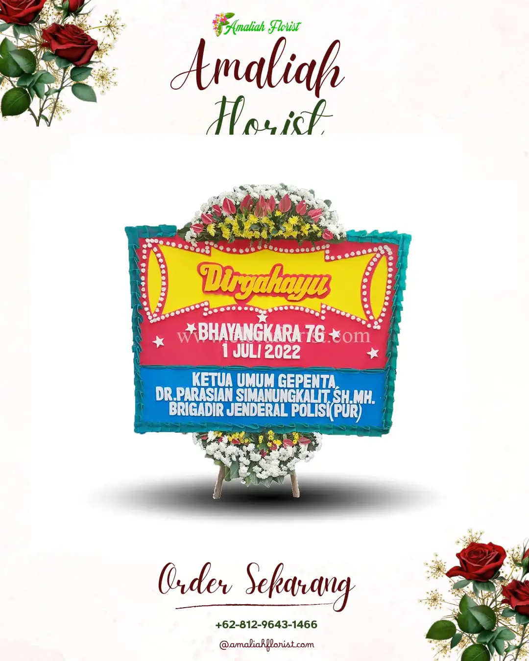 Papan Bunga HUT Ulang Tahun Sawatma